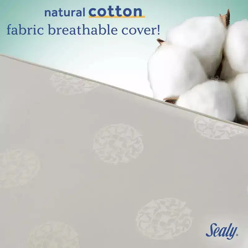 Materasso per culla e lettino Cotton Cozy Rest a 2 stadi: anallergico, rivestimento impermeabile, struttura rigida, spessore 14 cm