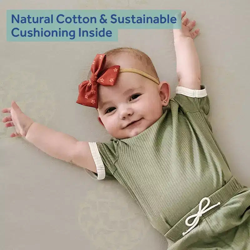 Materasso per culla e lettino Cotton Cozy Rest a 2 stadi: anallergico, rivestimento impermeabile, struttura rigida, spessore 14 cm