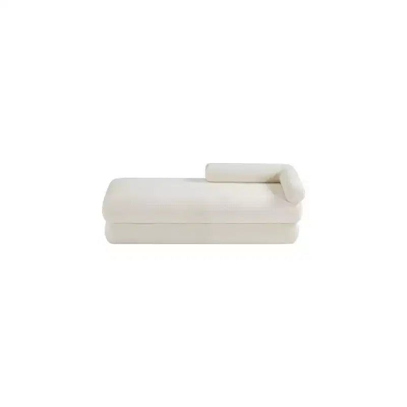 Panca in tessuto effetto orsetto Kennedy Faux Shearling