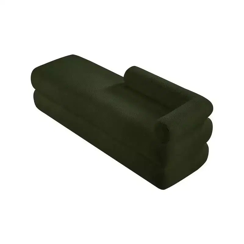 Panca in tessuto effetto orsetto Kennedy Faux Shearling