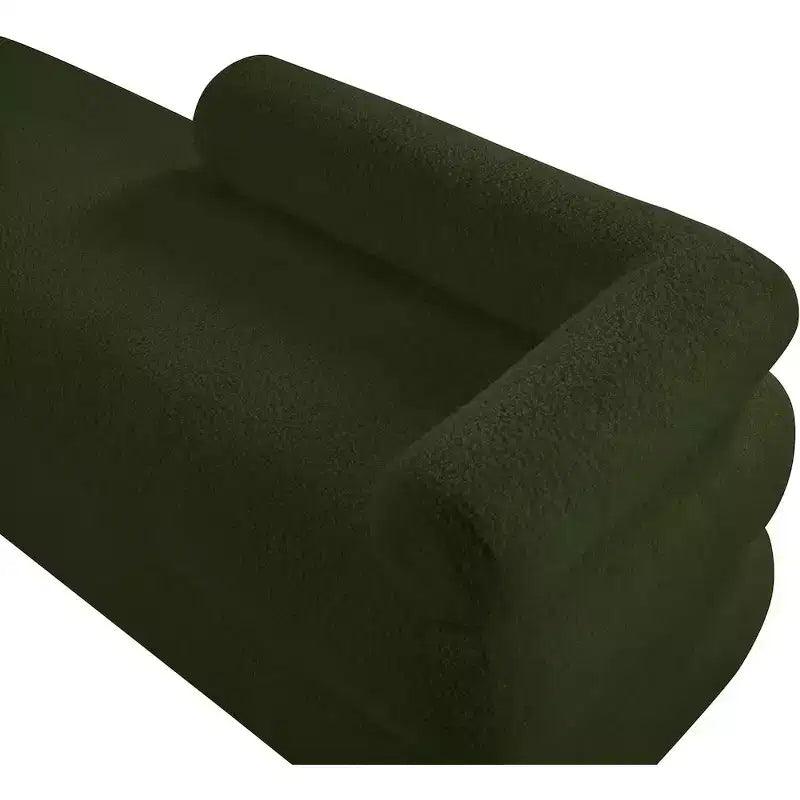 Panca in tessuto effetto orsetto Kennedy Faux Shearling