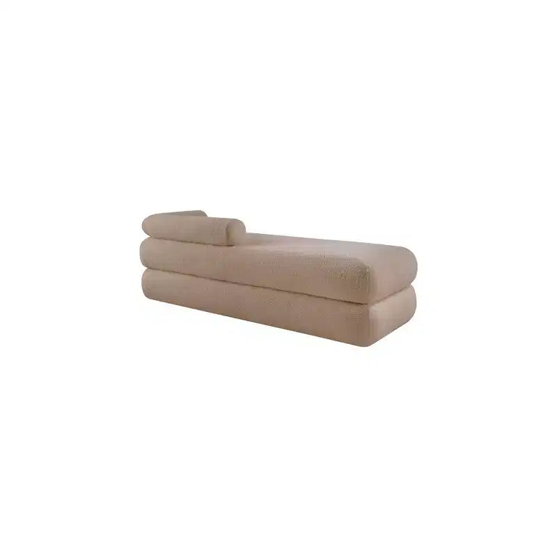 Panca in tessuto effetto orsetto Kennedy Faux Shearling