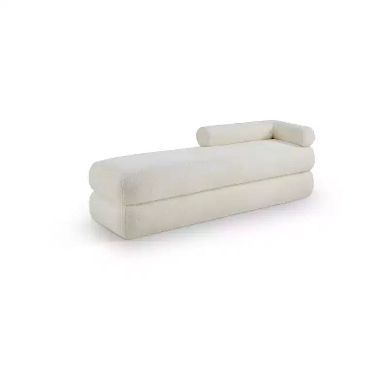 Kennedy Faux Shearling Teddy Fabric Bench