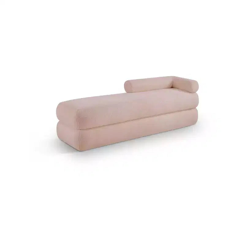 Kennedy Faux Shearling Teddy Fabric Bench