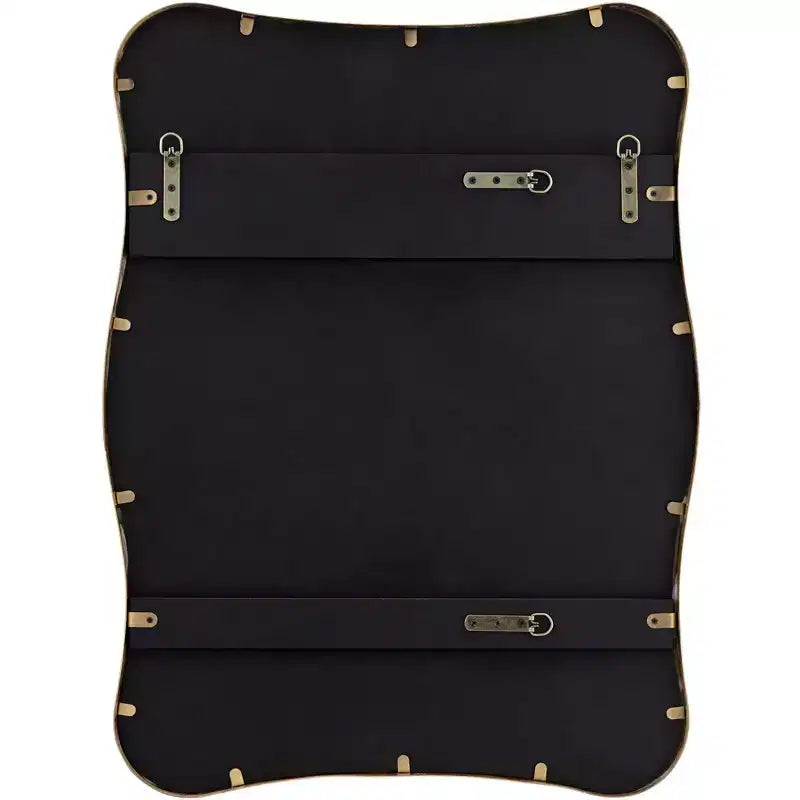 Pavia Specchio da parete curvo 24 x 32 in metallo dorato