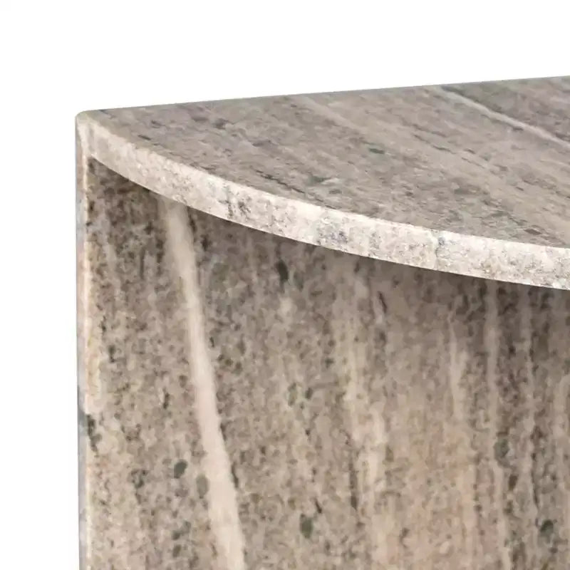Tavolino consolle Patrice 20 Art Déco minimalista, in marmo naturale e fatto a mano