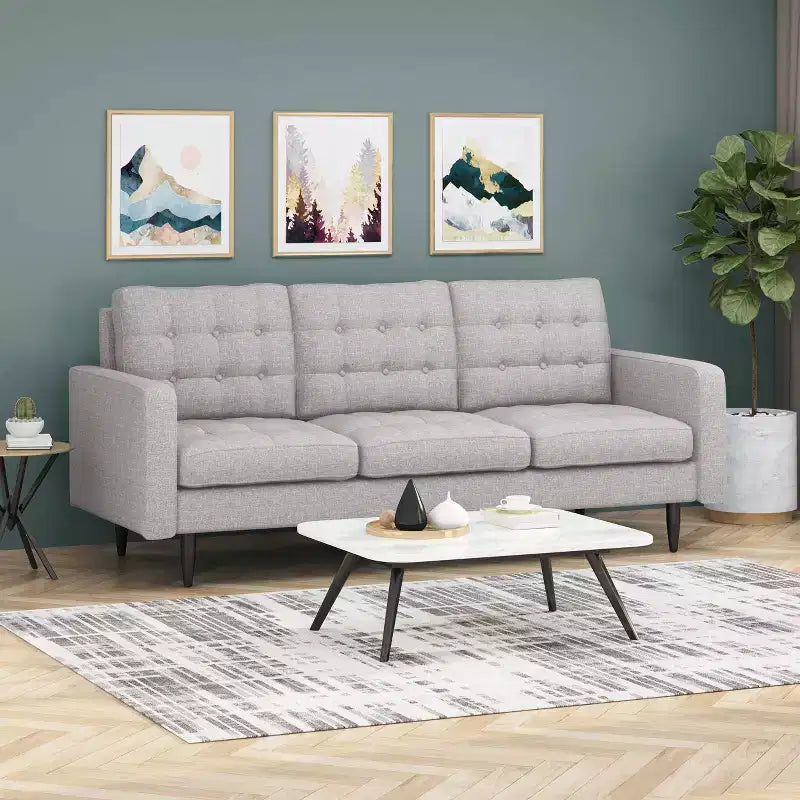 Adderbury Contemporary Tufted Sofa