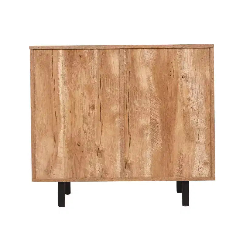 Bar and Sideboard with Storage Cabinet, Hanging Stemware Holders and Bottle Storage