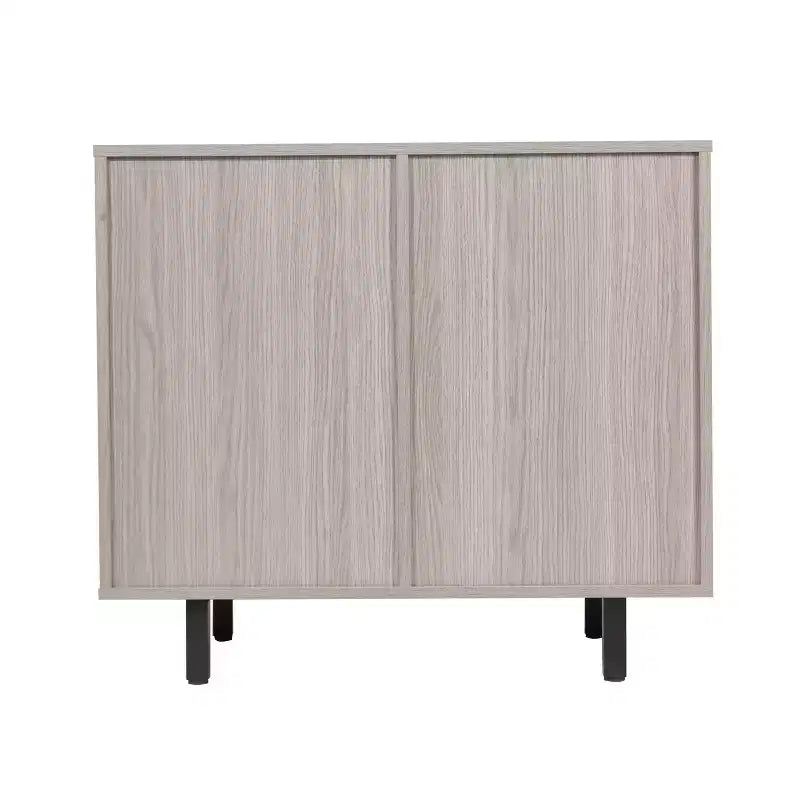 Mobile bar e credenza con mobiletto contenitore, supporti per calici sospesi e portabottiglie
