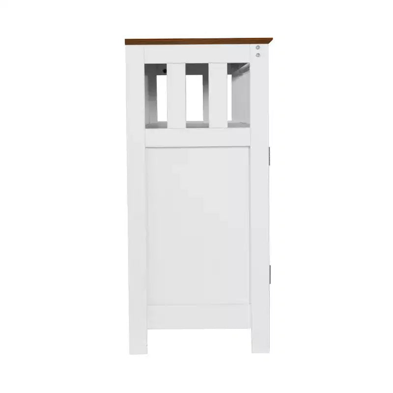 40 Inch Buffet and Sideboard with Open Storage Shelf and Double Door Storage Cabinet